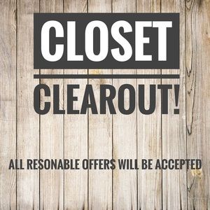 Yearly Closet Clearout SALE